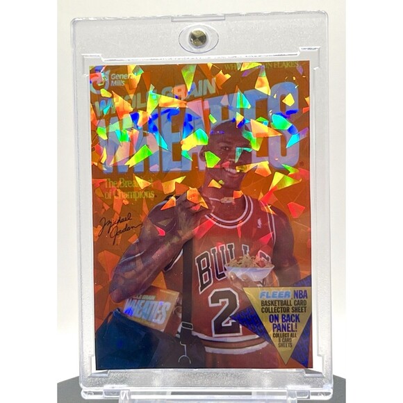 6 Card Michael Jordan SP Wheaties Cracked Ice Holographic Custom Card Set 90s - Picture 6 of 7